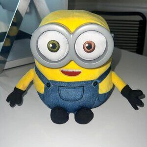Yellow and Blue Stuffed Minion Toy